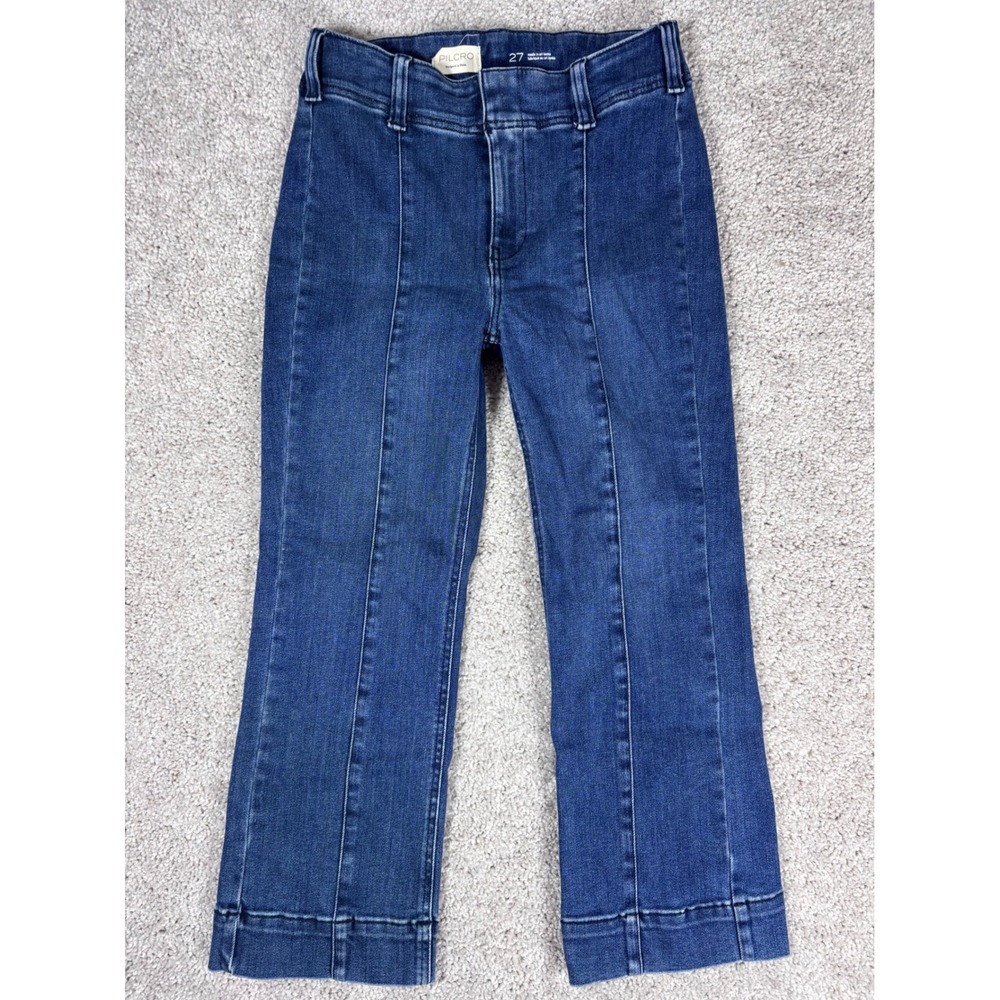 PILCRO High Rise Cropped Flare Jeans‎ Dark Wash Size 27